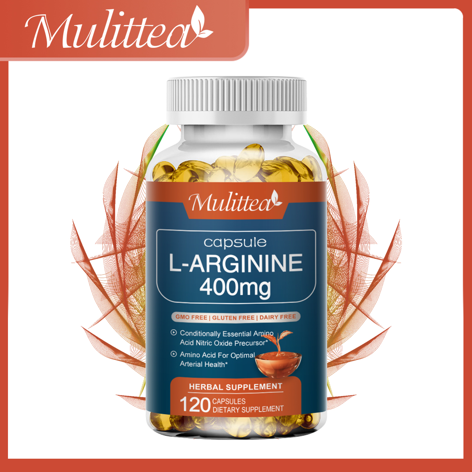 Mulittea L Arginine Men s Nutritional Supplements NO Nitric Oxide