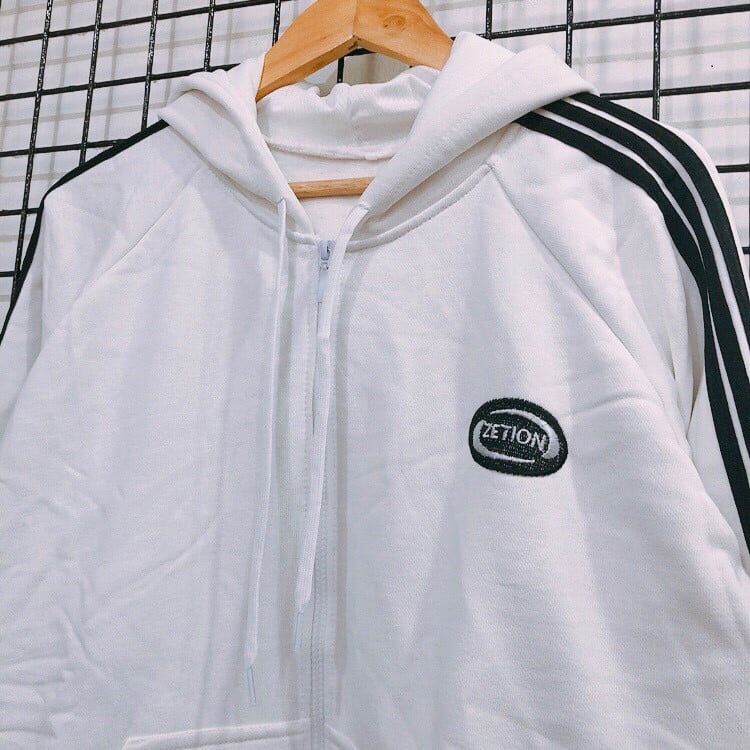 [HCM]Áo Khoác Hoodie Nam Nữ 3 Sọc Thu Đông