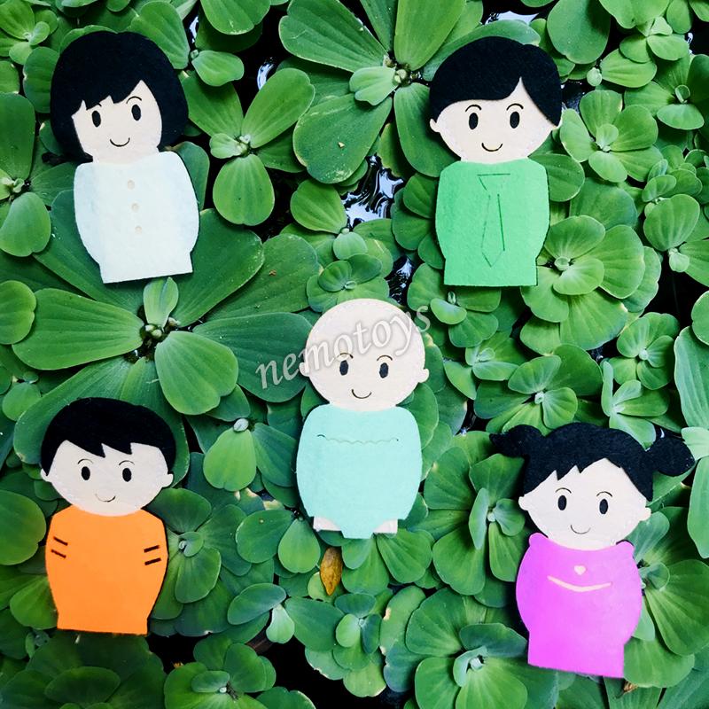Đồ chơi tương tác - bộ rối ngón tay gia đình