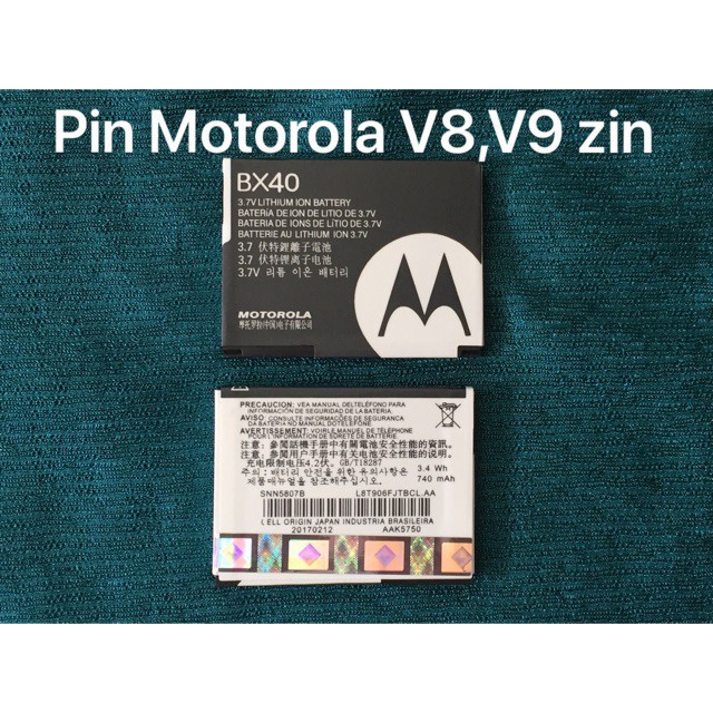Pin motorola v8/ v9 chính hãng - bảo hành 3 tháng