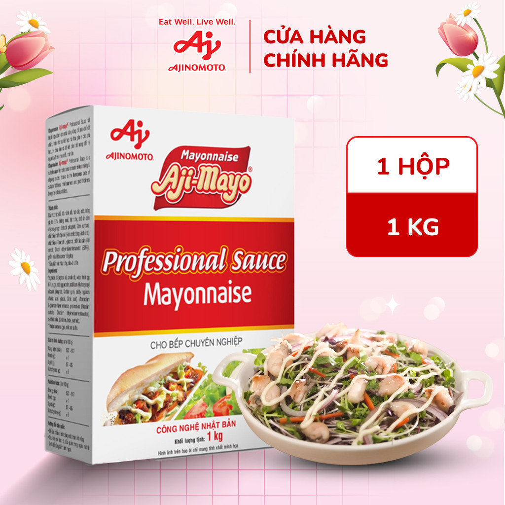 Sốt Mayonnaise thương hiệu Aji-mayo - Hộp 1kg