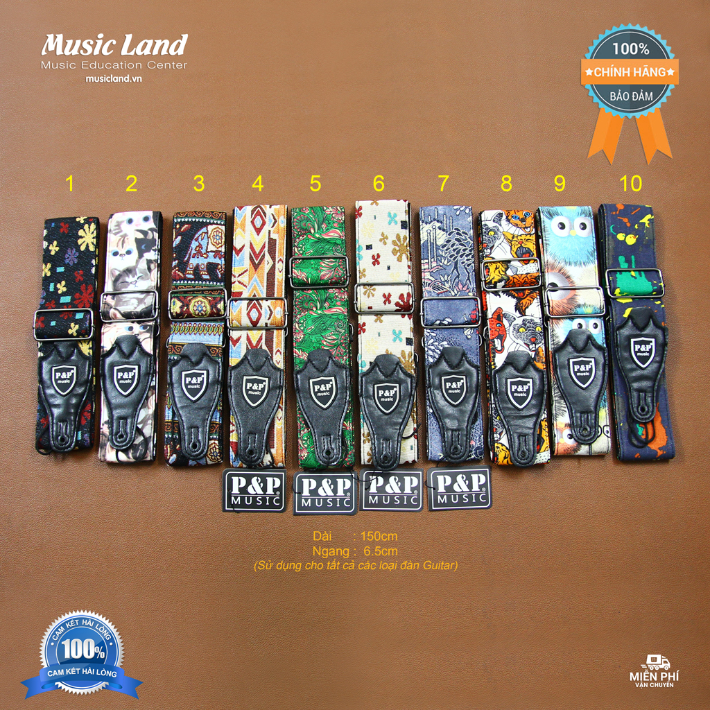 Dây Đeo Đàn Guitar P&P – Chính Hãng