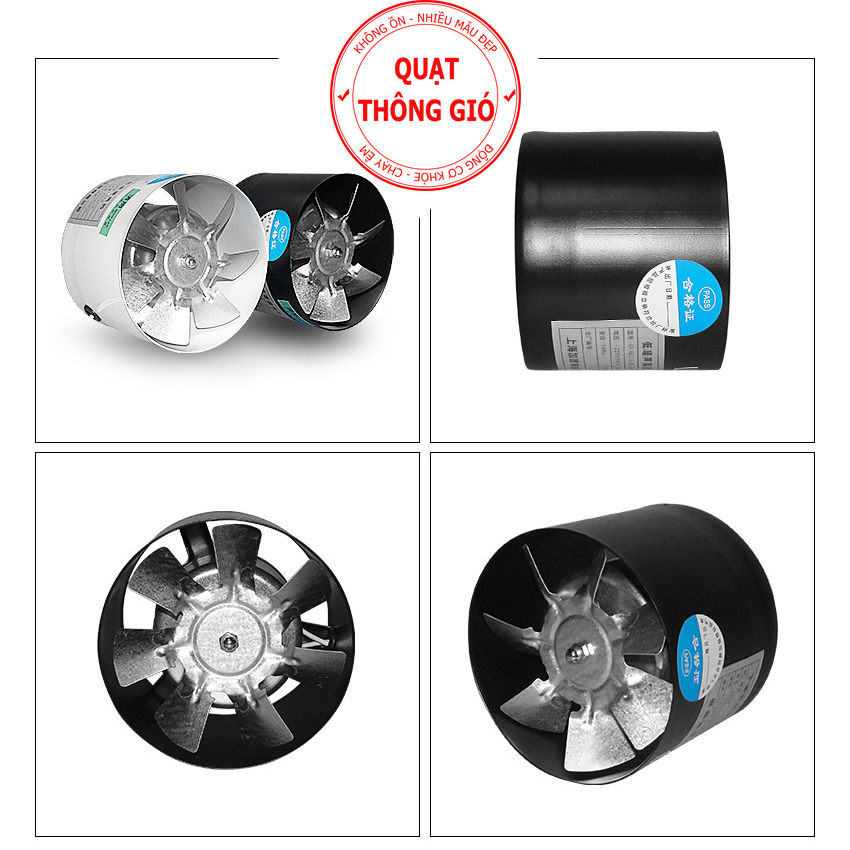 Quạt thông gió hút mùi thép tròn Savi SVR-150, đường kính ống 150mm