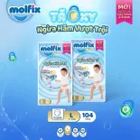 Combo 2 Tã Quần Molfix Oxygen Super Jumbo M56/L52/XL46/XXL42