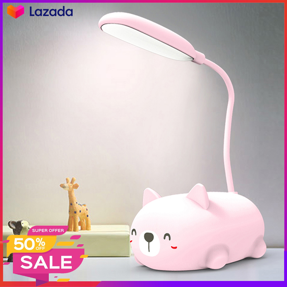 Đèn Học Chú Heo Con Cute - Đèn Để Bàn, Đèn Ngủ Ngộ Nghĩnh Dễ Thương - Gập Xoay 360 Độ Tiện Dụng Nhỏ Gọn Di Chuyển Dễ Dàng