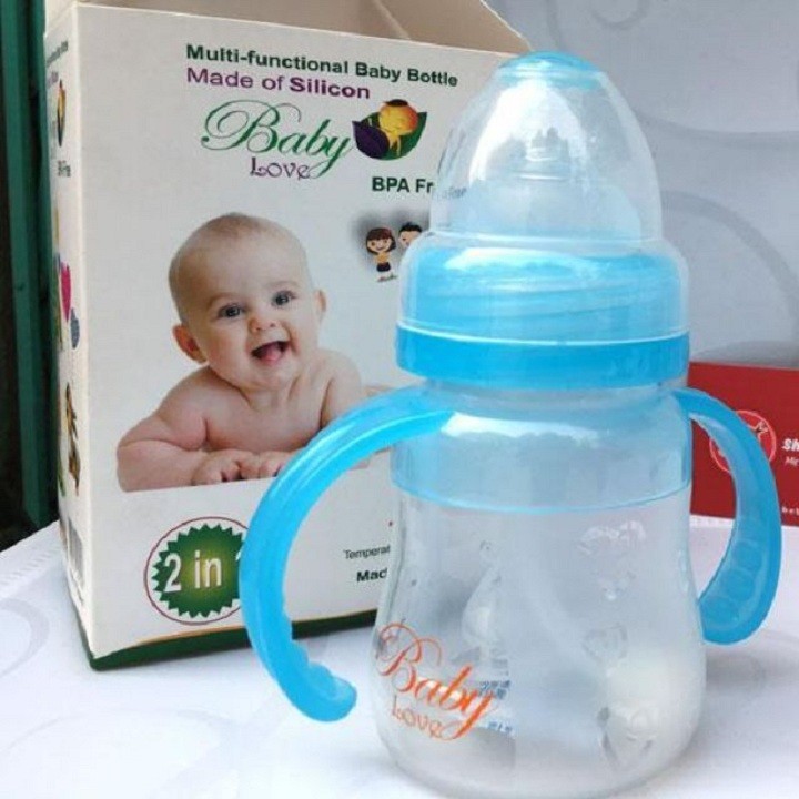 Bình sữa, bình thìa baby silicon 2 trong 1 của gb baby