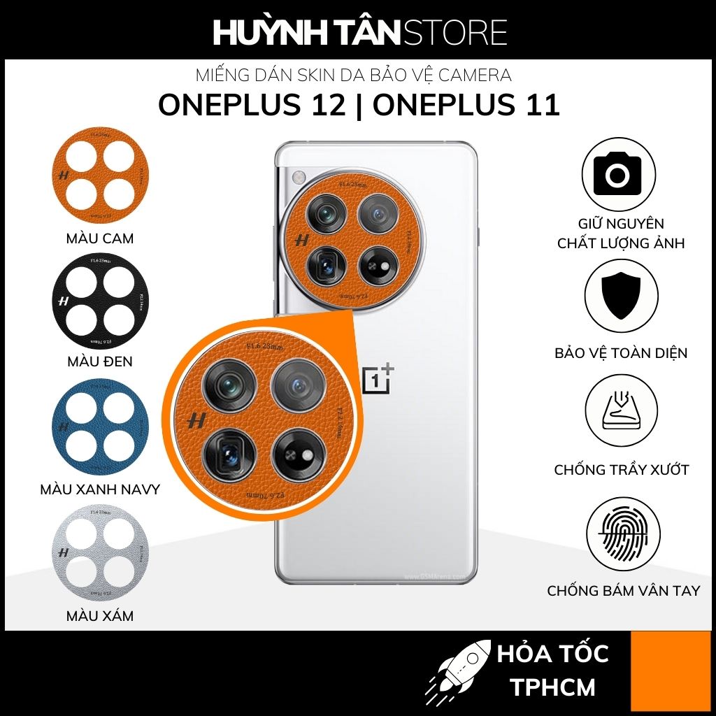 Miếng dán camera oneplus 12 oneplus 11 skin da in logo hasselblad chống trầy xướt bảo vệ camera phụ kiện huỳnh tân store
