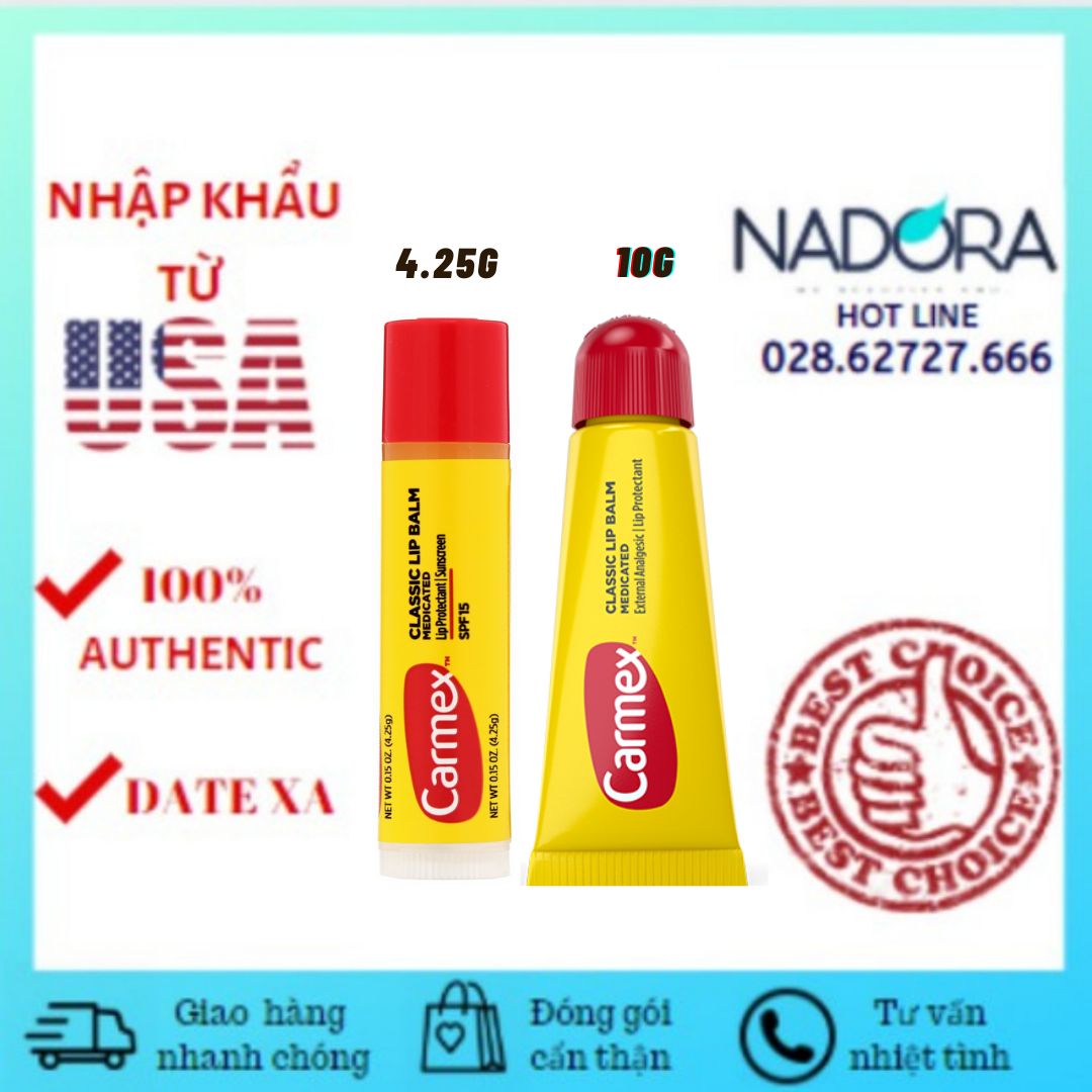 Son Dưỡng Môi Carmex Classic Lip Balm Medicated