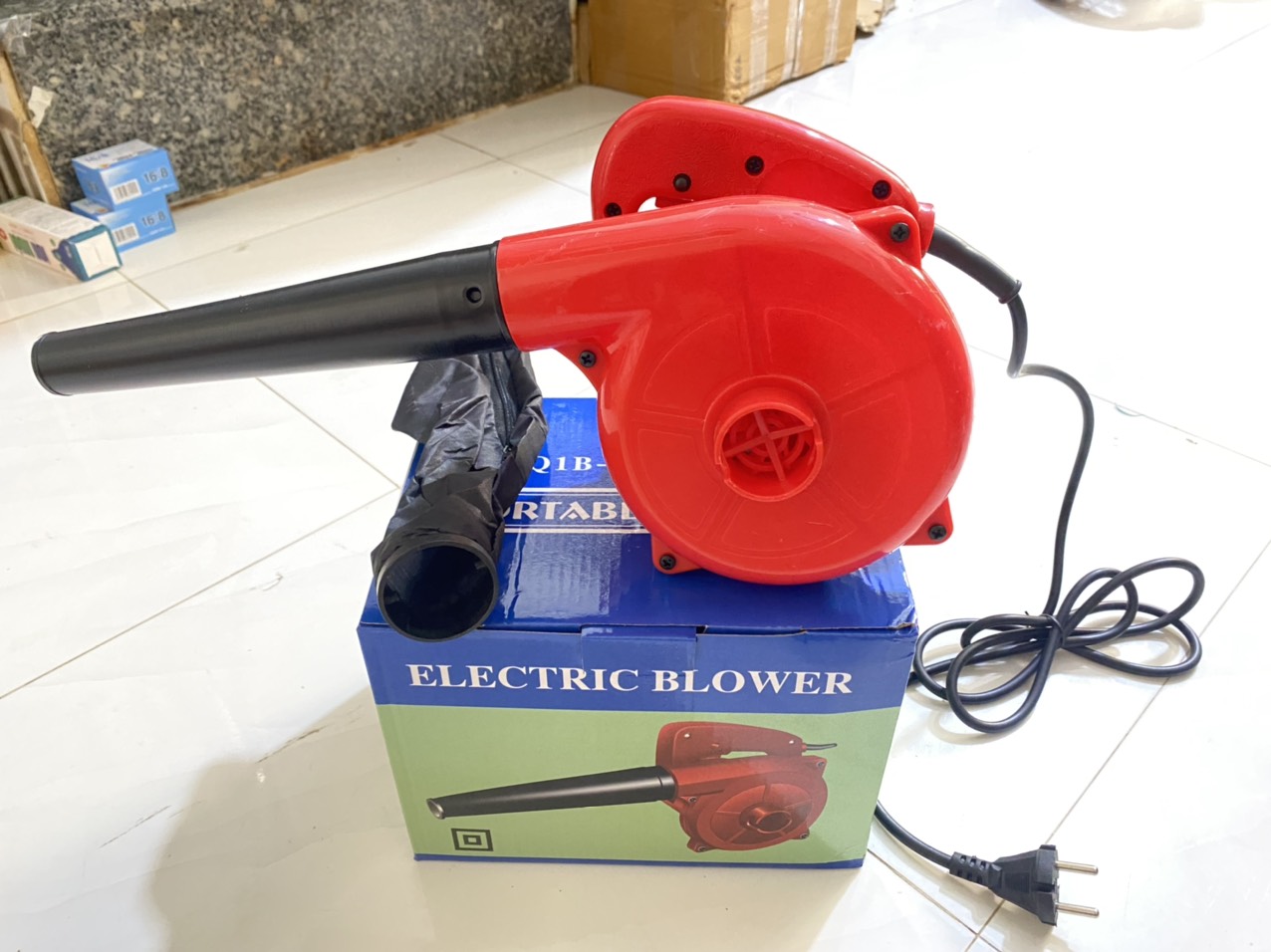 Máy thổi bụi - hút bụi 600w electric blower - mô tơ 100% dây đồng