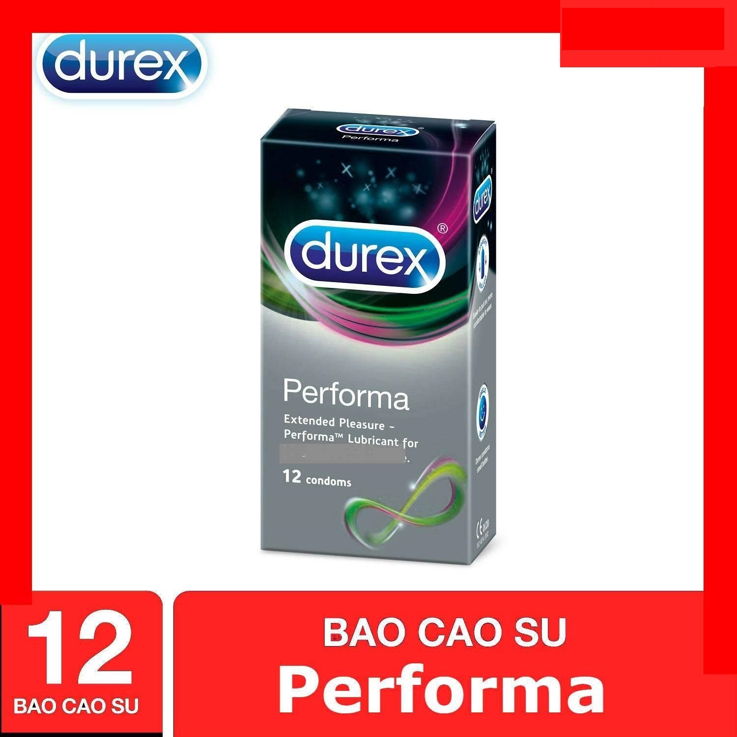 [HCM]Bao cao su Durex Performa Kéo Dài Thời Gian Hộp 12 Cái