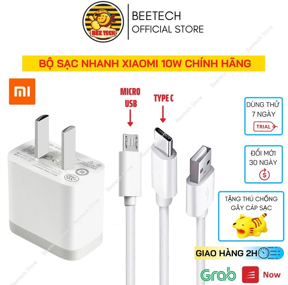 Sạc Xiaomi 5V/2A , Bộ sạc nhanh 10w cho các loại điện thoại - Beetech