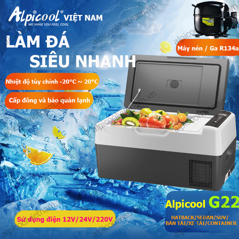 Tủ lạnh ô tô Alpicool lạnh cực nhanh G22