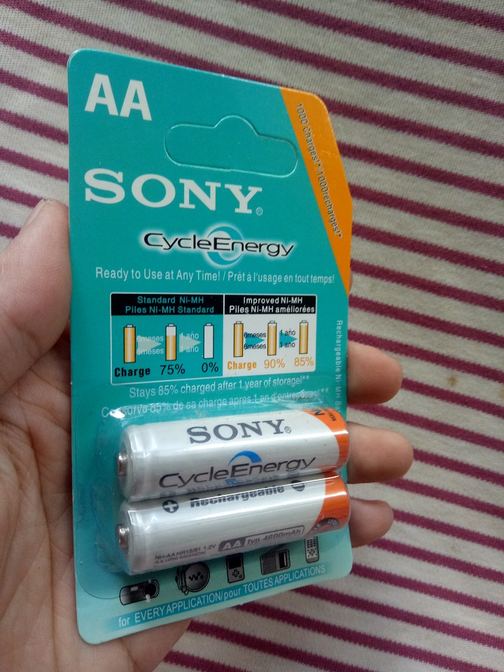 [HCM]Pin sạc sony AA 4600 mAh bộ 2 viên  Pin tiểu 2A