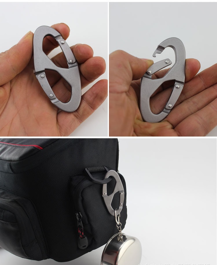 Móc khóa số 8 nhôm 7cm hai đầu