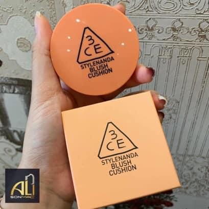 Phấn má hồng 3ce blush cushion peach cam đào