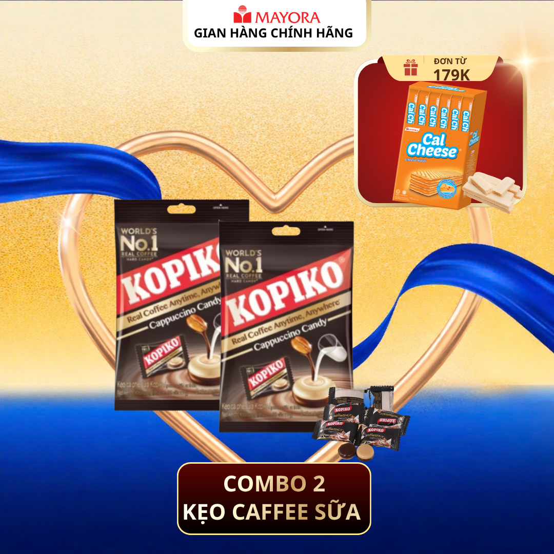 Combo 2 Kẹo Cà Phê Sữa Kopiko 140G