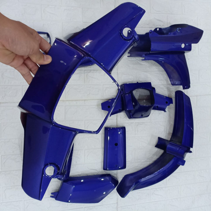 [TẶNG TEM]  Bộ nhựa xe Dream  màu Xanh tím II ,nhựa nguyên sinh ABS - có TẶNG BỘ TEM cao cấp - chống bay màu