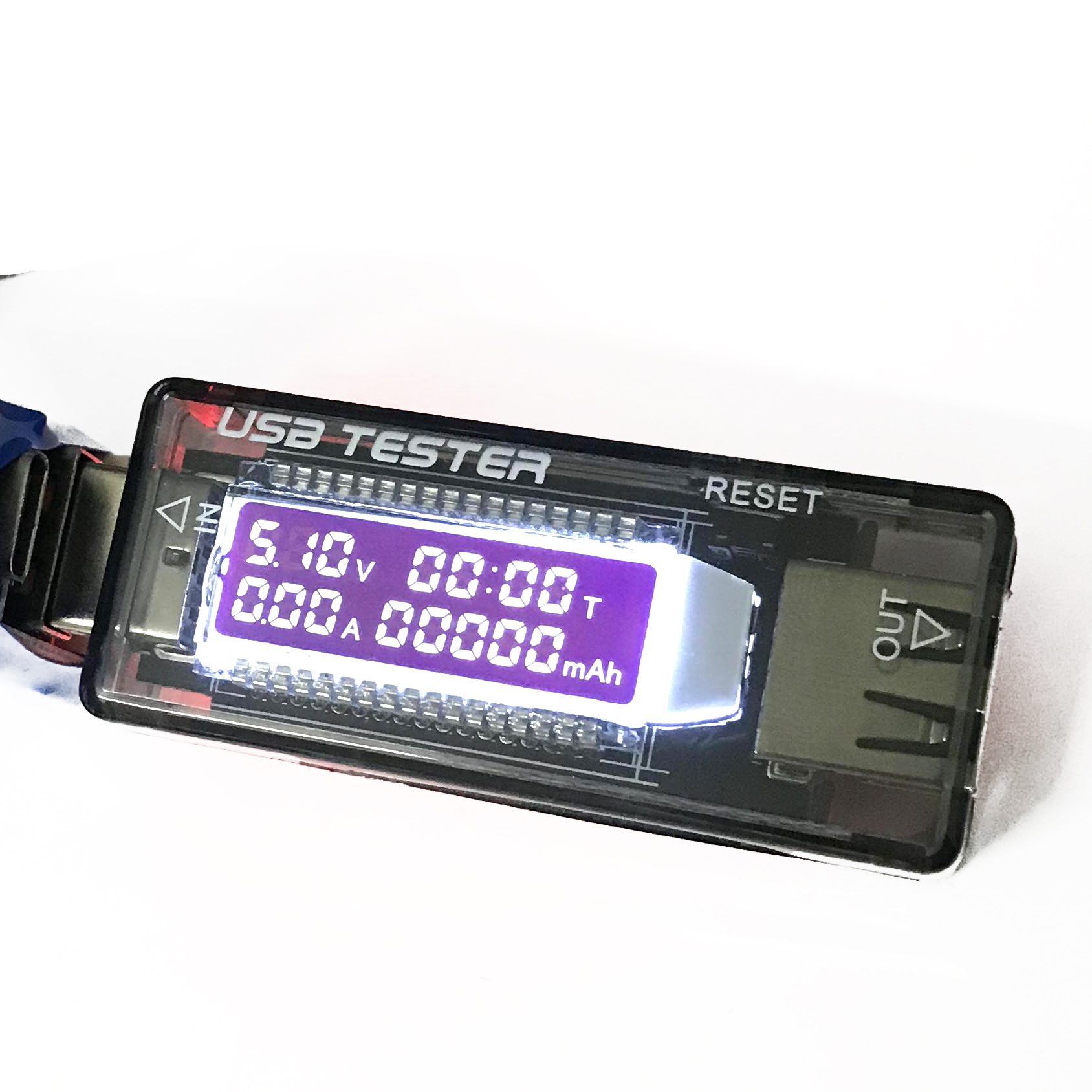 Test điện thoại, sạc dự phòng - USB đo dòng đo áp V5