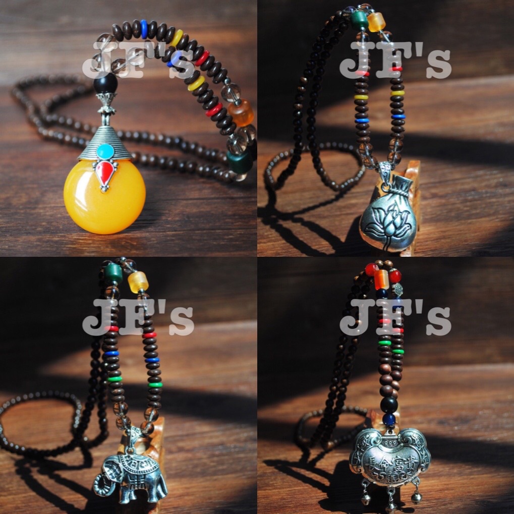 Vòng cổ bohemian cho nữ, dây chuyền áo len phụ kiện thời trang thu đông
