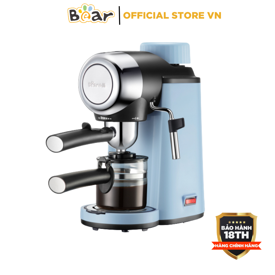 Máy pha cà phê tự động Espresso Bear A02N1, 800W, Tạo bọt sữa đa năng, nhỏ gọn, tiện lợi, Bảo hành 18 tháng