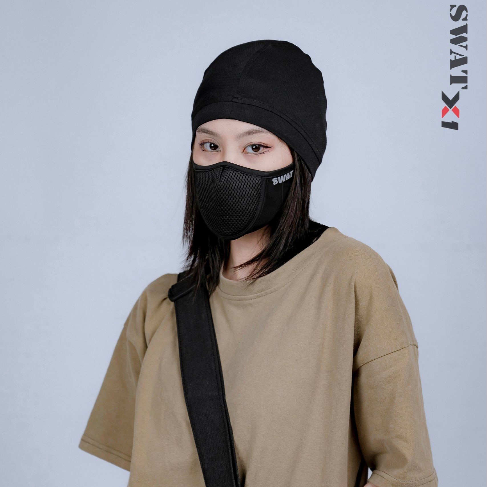 [ẢNH THẬT] Khăn vải SWAT X1 3 lớp cao cấp - MÀU ĐEN