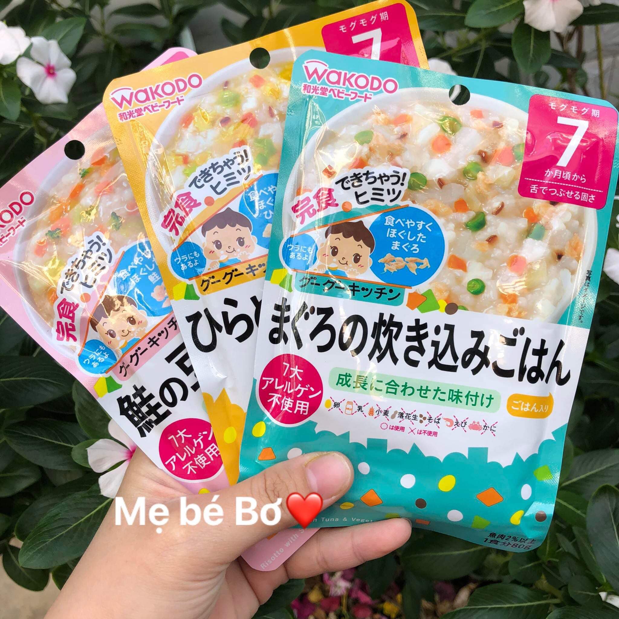 [HCM]Cháo ăn dặm WAKODO Nhật 7tháng đủ vị