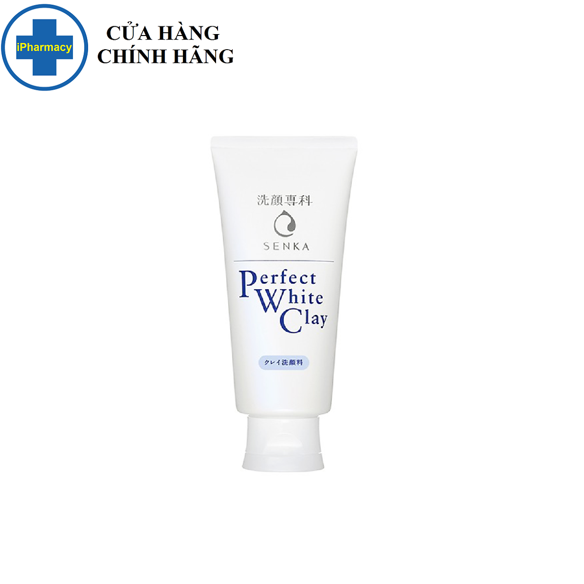 Sữa Rửa Mặt SENKA Đất Sét Trắng Làm Đều Màu Da 120g Perfect White Clay