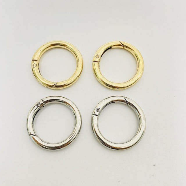 Khoen tròn mở kim loại| Set 2 chiếc| phụ kiện túi ví