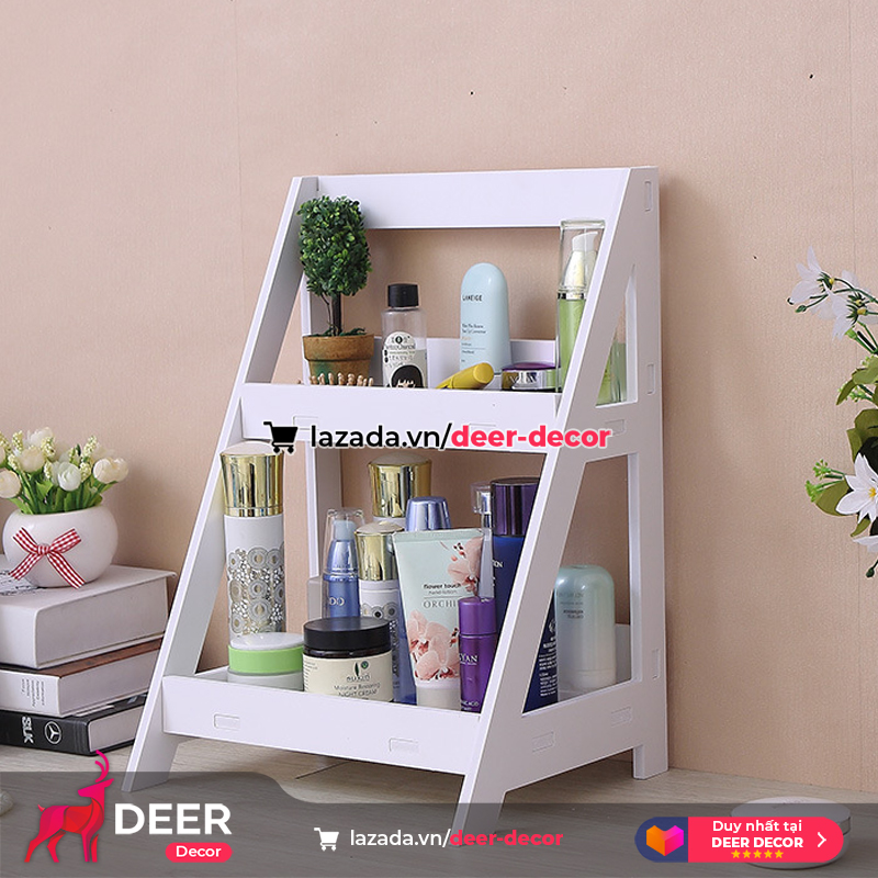 Kệ để mỹ phẩm, đề đồ trang điểm hình chữ a đẹp mắt - deer decor
