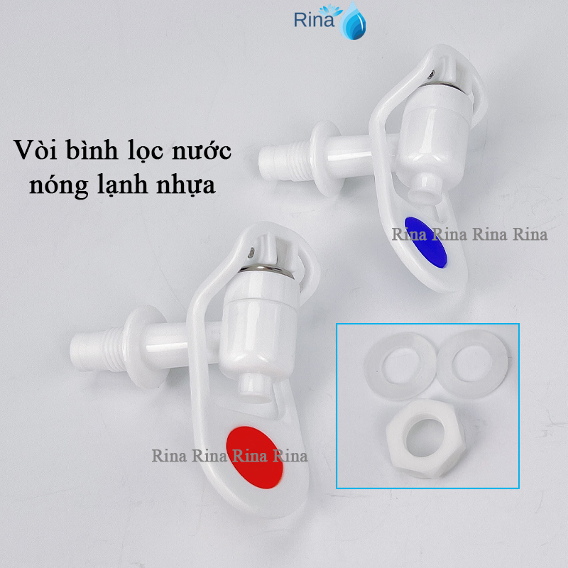 Vòi bình lọc nước nóng lạnh nhựa ABS bền bỉ an toàn sức khỏe Rina