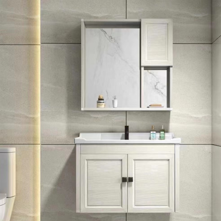 Lavabo Tủ Nhôm nhà tắm trắng, lavabo tủ trắng, tủ nhà tắm, tủ gương nhà tắm, tủ đựng đồ, tủ lavabo nhà tắm, tủ giá rẻ