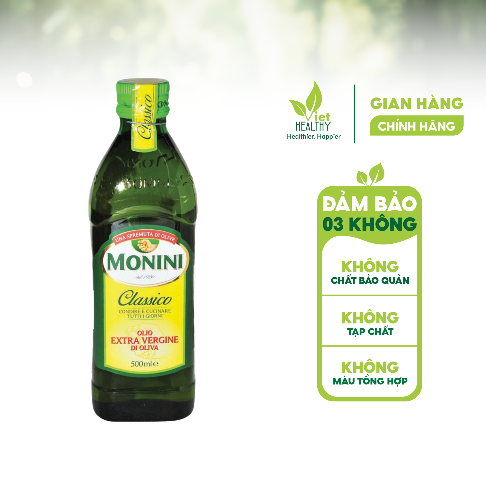 Dầu Olive Extra Virgin Monini - Viet Healthy - 250ml