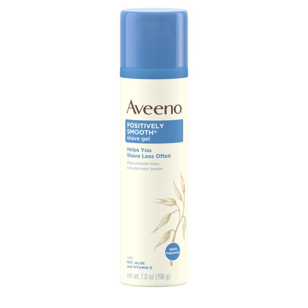 Gel cạo râu & dưỡng ẩm nam Aveeno Positively Smooth Moisturizing Shave Gel 198g (Mỹ)