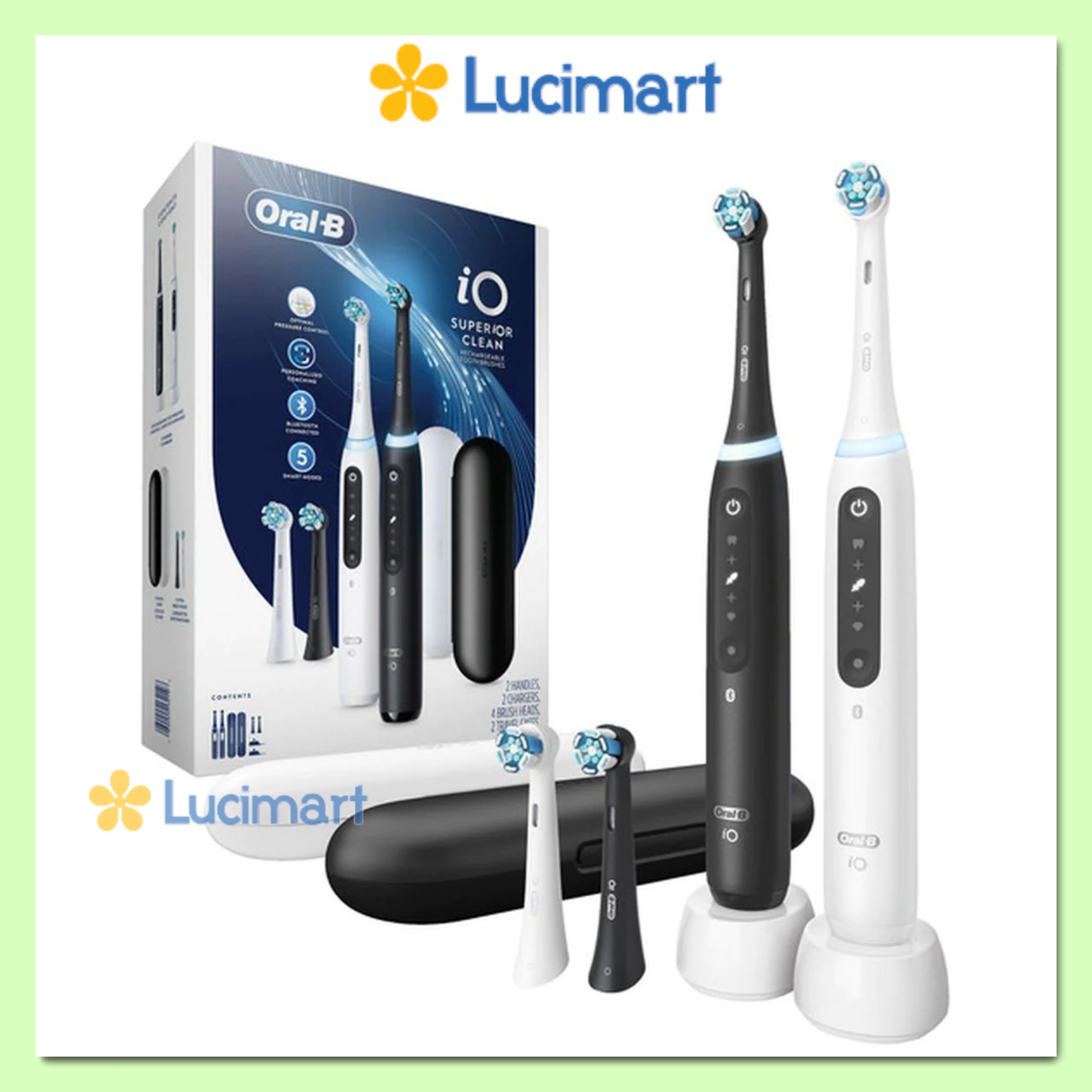 [HCM][Trả góp 0%]Bàn chải điện Oral-B iO 7C Series Rechargeable Toothbrush [Hàng Đức]