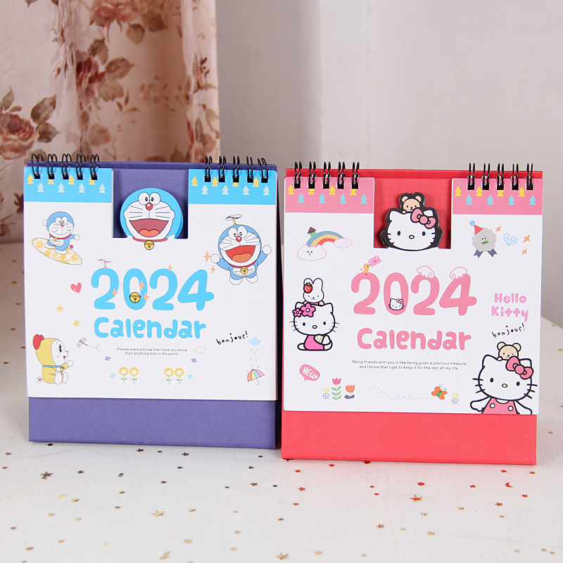 🌸lịch để bàn hello kitty doraemon