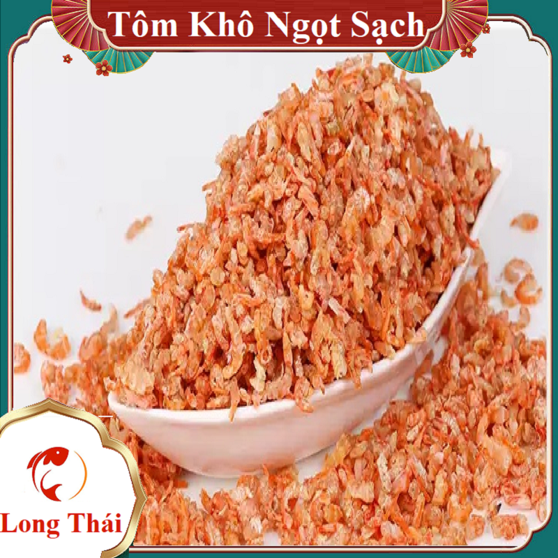Tôm khô Cà Mau loại NHỎ bình dân Chuyên nấu canh  nấu nước dùng kho rim - Long Thái