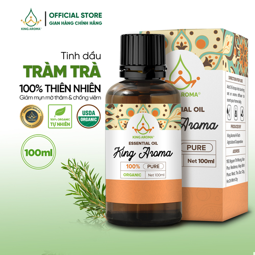 Tinh dầu thiên nhiên tràm trà ấn king aroma mẫu thử 100ml/500ml/1l