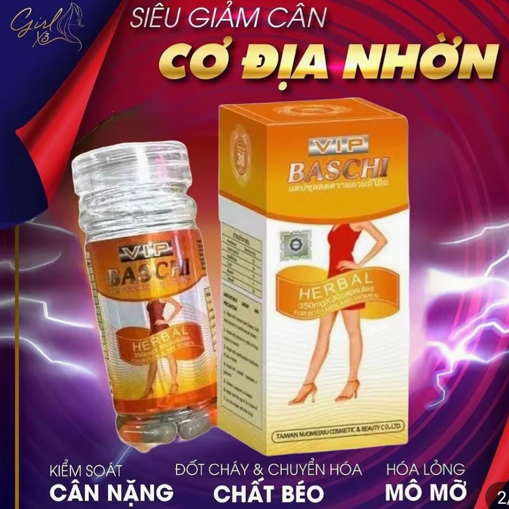 Giảm Cân Baschi Cam lọ 30 viên chính hàng thái lan