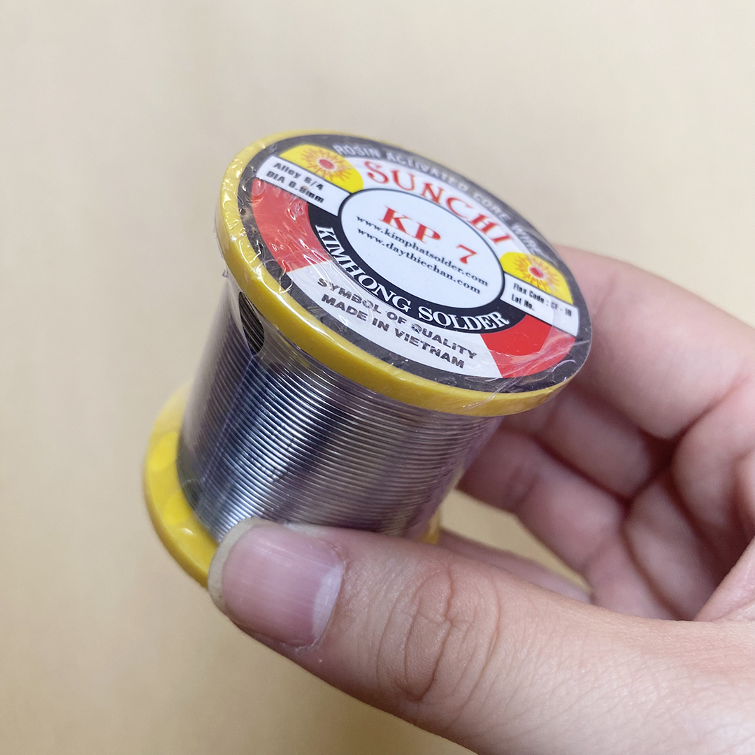 Cuộn thiếc hàn điện tử Sunchi KP7 100g chính hãng Kim Phát hàng Việt Nam chất lượng cao độ dày 0.9mm - Cuộn chì hàn
