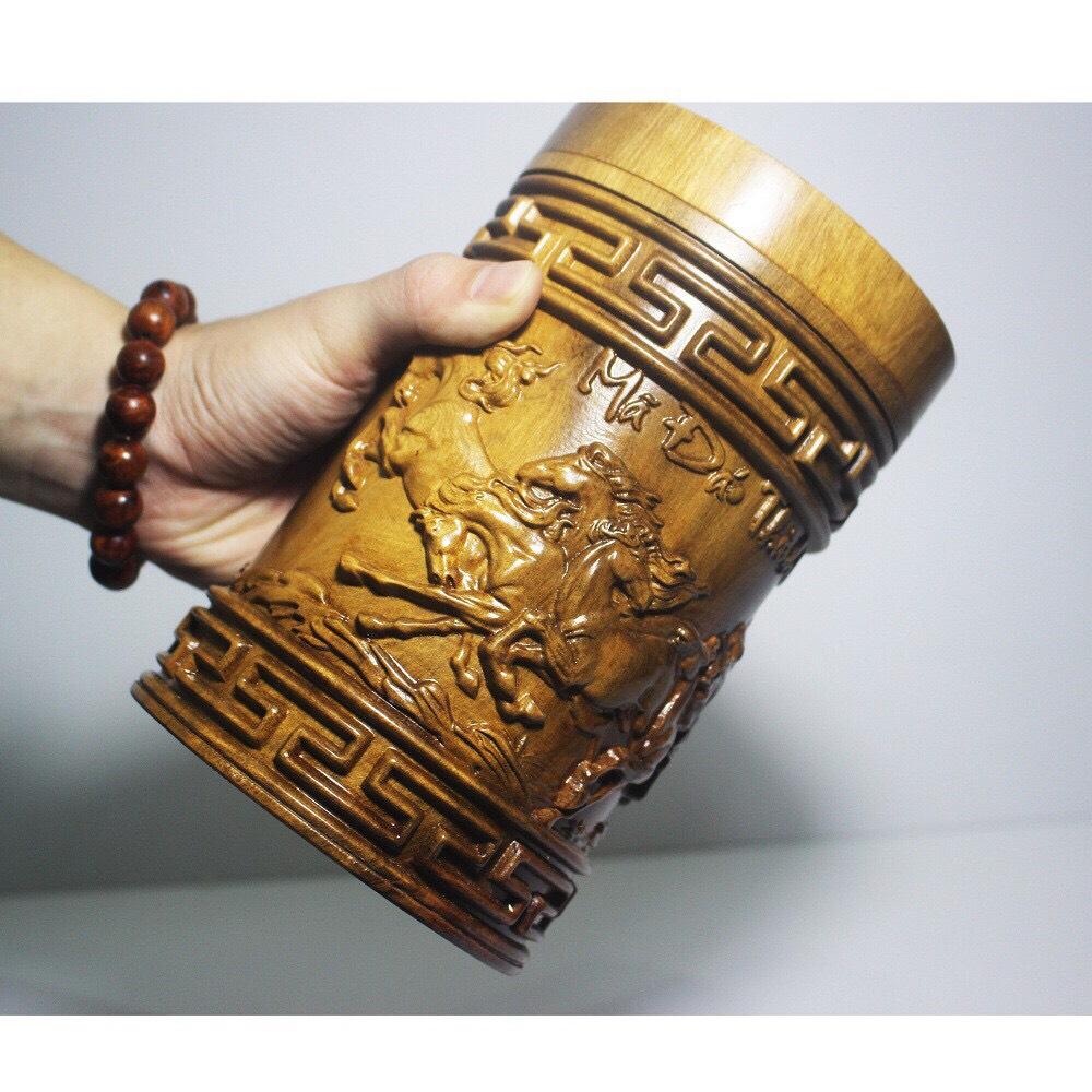 Hộp Đựng Chè, HỘP ĐỰNG TRÀ Gỗ Bách Xanh ( NGUYÊN KHỐI) ĐỤC MÃ ĐÁO THÀNH CÔNG-LOẠI TO ẢNH THẬT