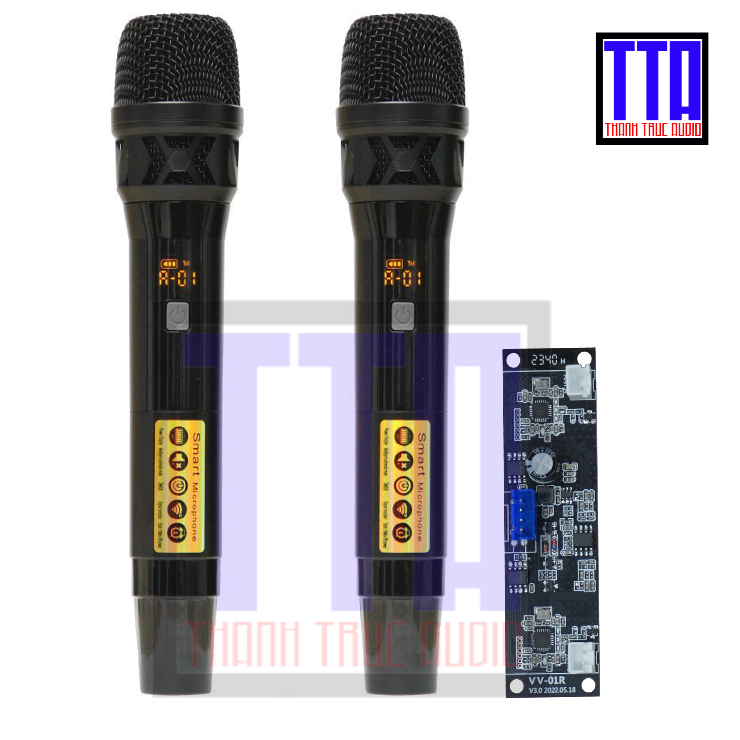 Micro loa kéo q36 uhf đầu k8 loại 1 inox sơn tỉnh điện