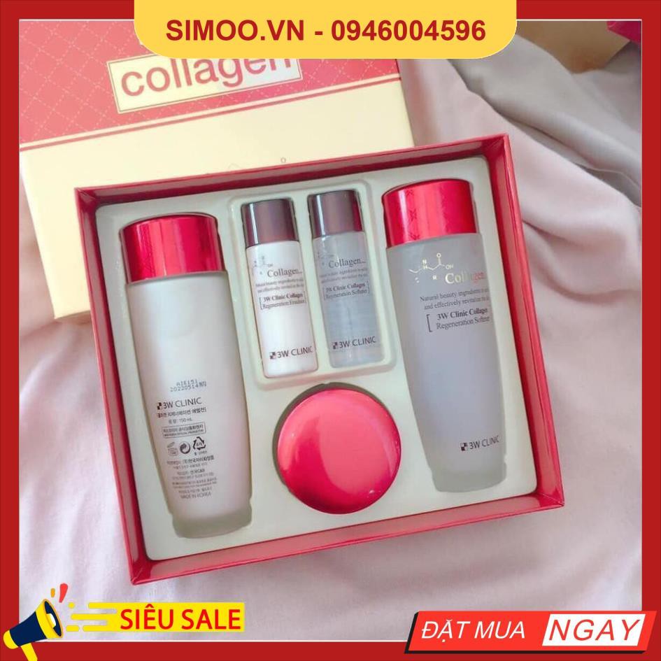 💥 ⚡ SẢN PHẨM CHÍNH HÃNG 💥 ⚡ Bộ dưỡng da 3w đỏ collagen Hàn Quốc 💥 ⚡