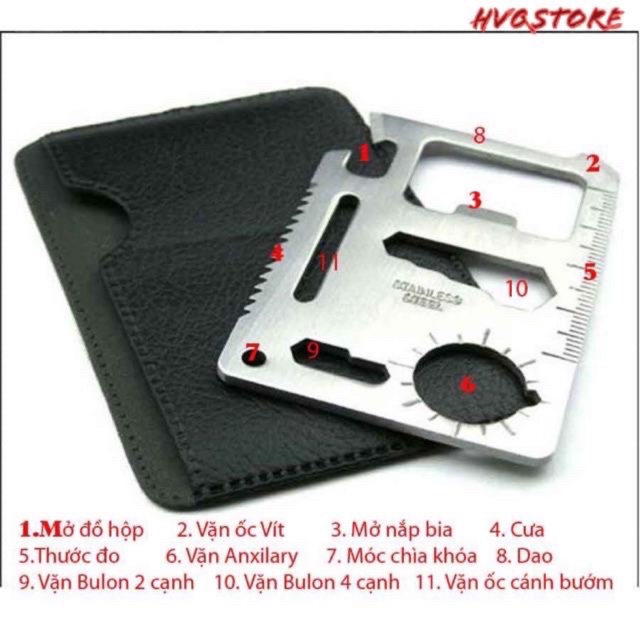 Miếng thép đa năng 11 công dụng cực kỳ tiện lợi