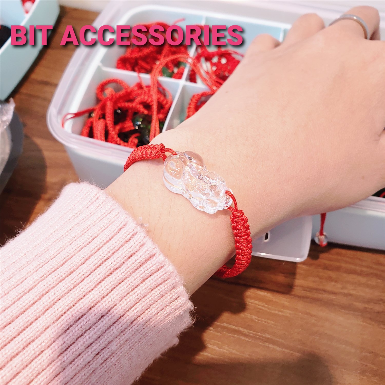 Vòng tay tết chỉ đỏ Tỳ Hưu nhiều màu
