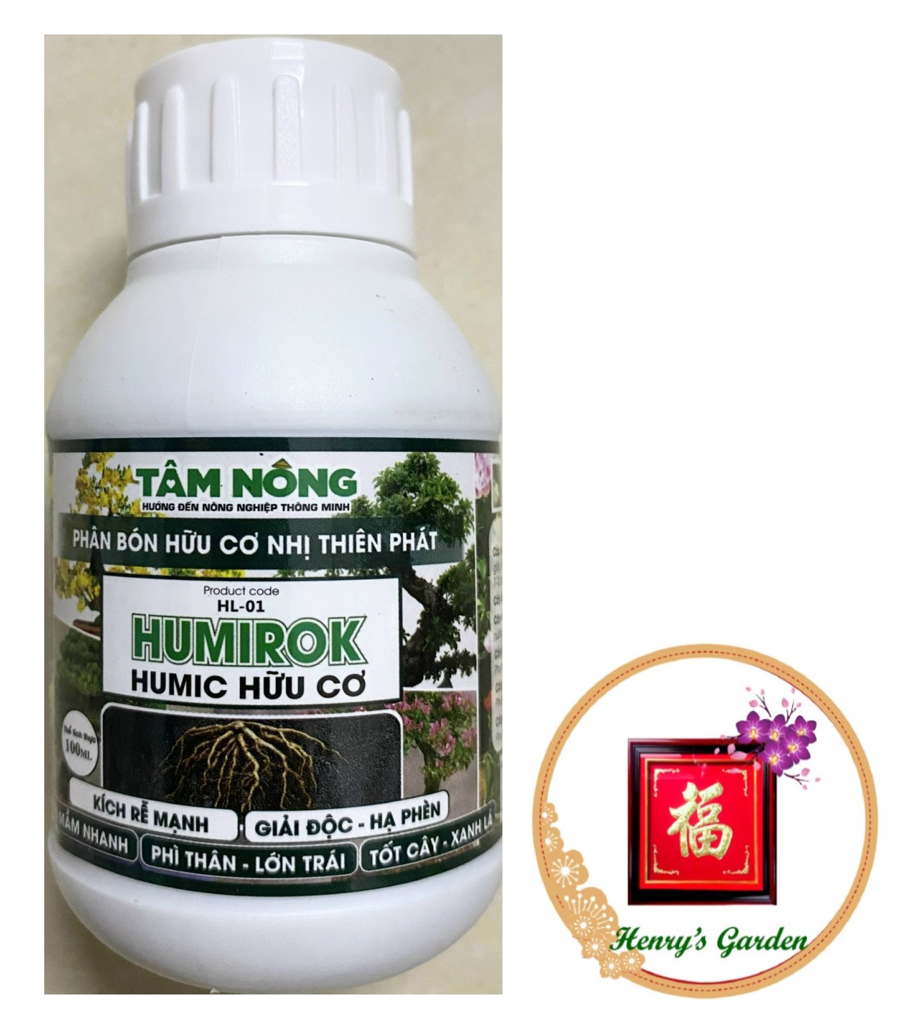 Phân bón humirok - humic hữu cơ - #232a# 100ml