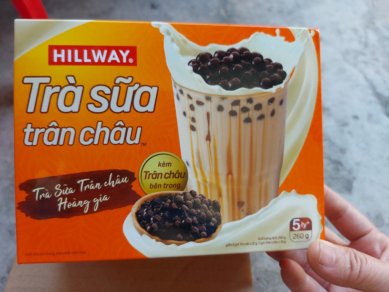 Trà sữa trân châu hoàng gia Hillway.( bao gồm gói trà sữa + gói trân châu)