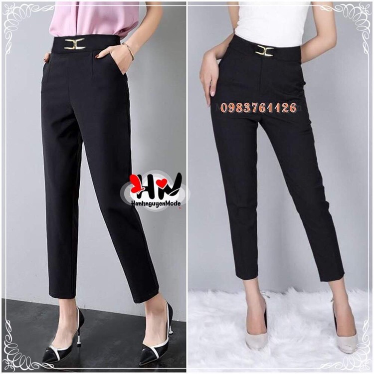 Quần baggy khóa sường đai x - Quần khóa kéo cạnh sường giọt lệ - Quần khóa sườn phối đai trước bụng - hanhnguyenMode