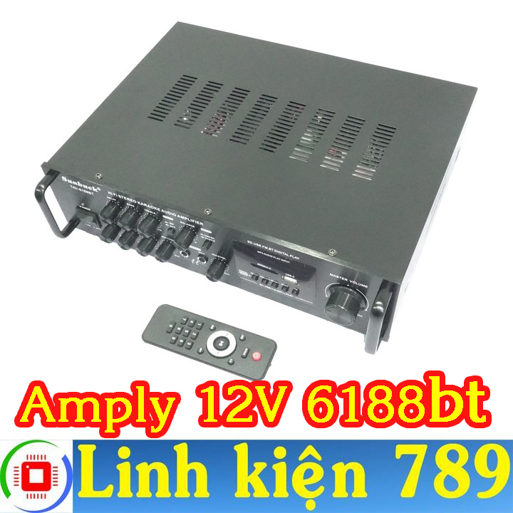 Amply karaoke 12V Sunbuck 6188BT - Linh Kiện 789