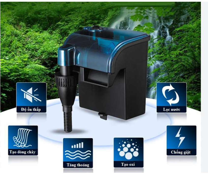 Lọc thác - sobo wp-303h cho bể cá cảnh thủy sinh cubic