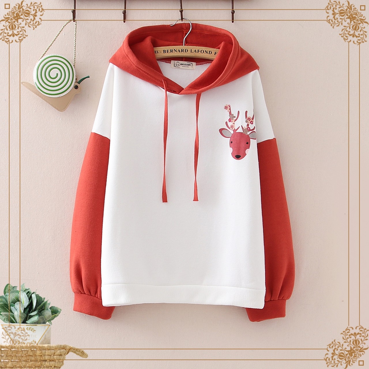 ÁO NỈ HOODIES NAM NỮ IN HÌNH ĐẦU NAI CỰC NGẦU TTT